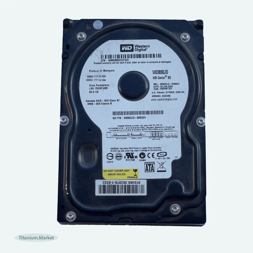 wd black 80 هارد کامپیوتر اینترنال 3.5 اینچی 80 گیگابایت | hard pc 80 GB