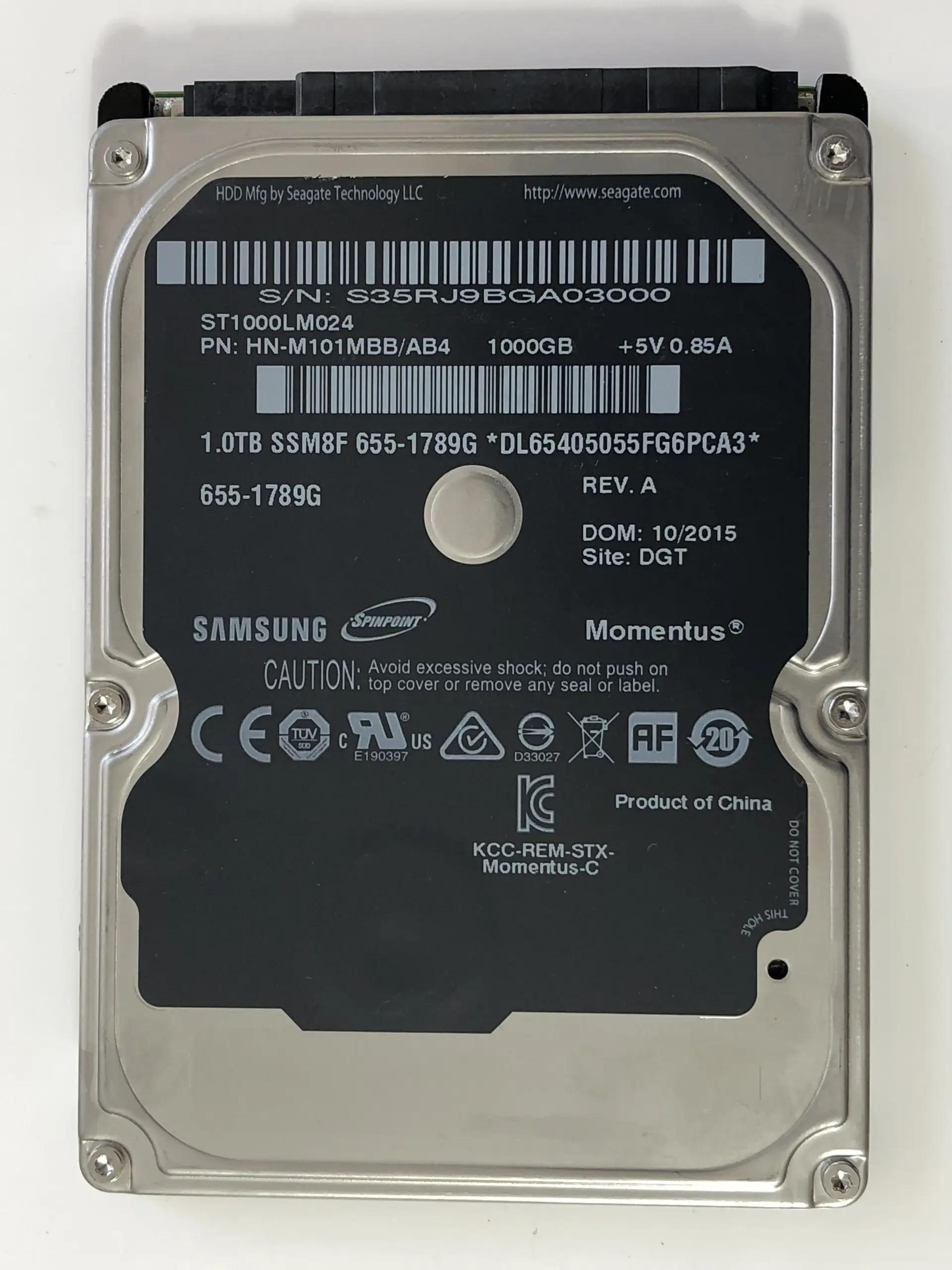 هارد لپتاپی HGST اپل ۱ ترابایت مدل HTS541010A9E632 سازگار با PS4 و MacBook