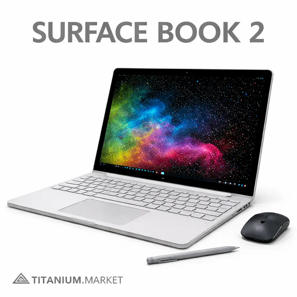 Sleek and vibrant_ Microsoft Surface Book 2 نمای راست سرفیس بوک 2